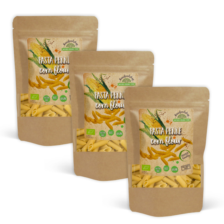 Pasta Penne Majsmel ØKO 250g x 3 pakker i gruppen Råvarer & Drikke / Spisekammer / Pasta & Nudler hos Rawfoodshop Scandinavia AB (222671-SET3)