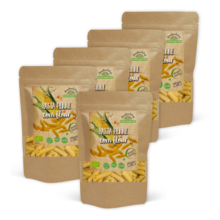 Pasta Penne Majsmel ØKO 250g x 5 pakker i gruppen Råvarer & Drikke / Spisekammer / Pasta & Nudler hos Rawfoodshop Scandinavia AB (222671-SET5)
