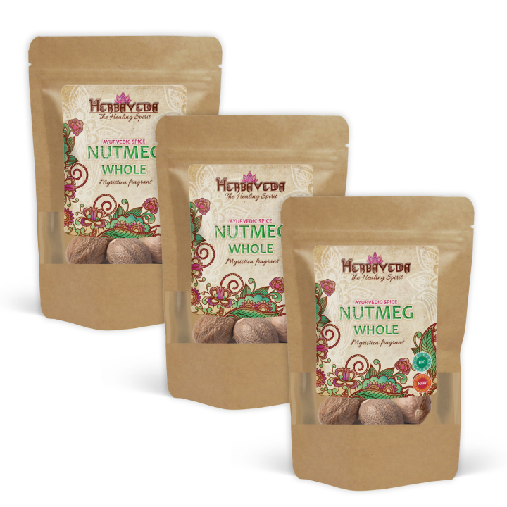 Muskatnød Hel ØKO 20g x 3 pakker i gruppen Råvarer & Drikke / Spisekammer / Krydderier & Salt hos Rawfoodshop Scandinavia AB (234531-SET3)
