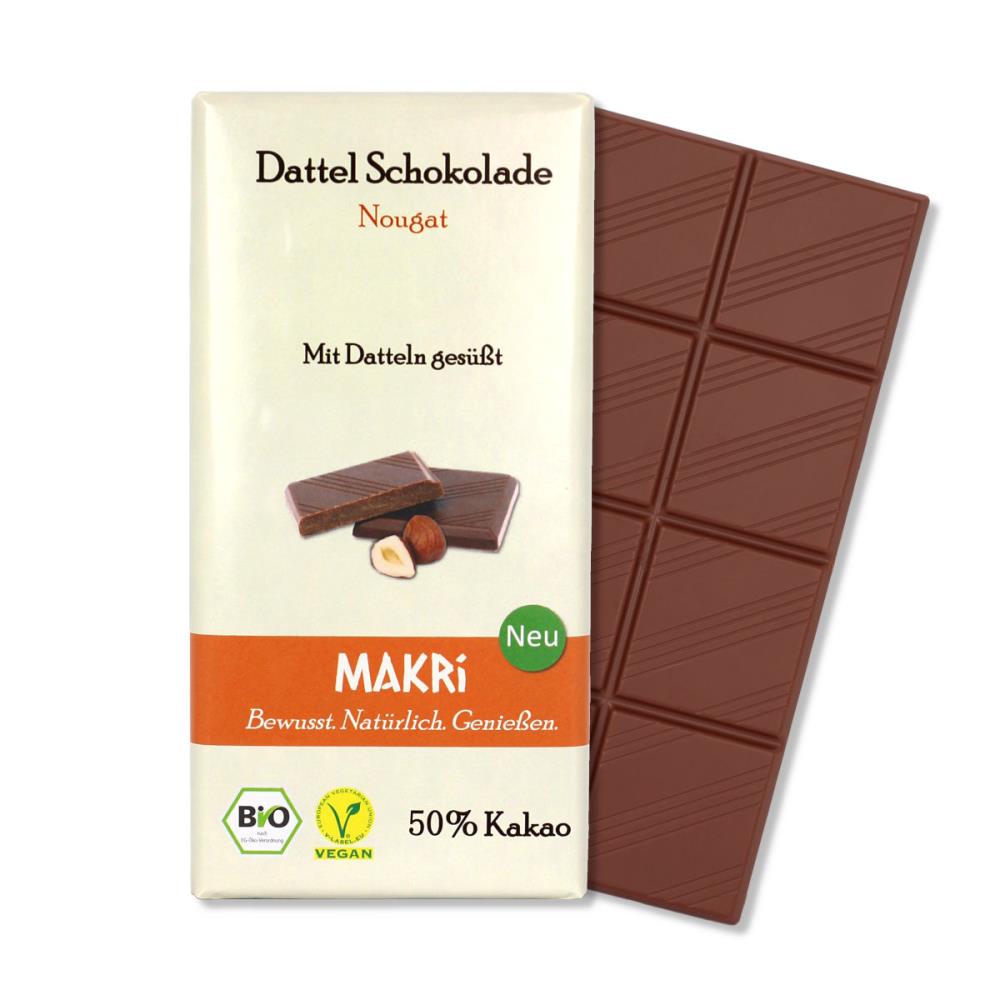 Makri Nougat 50% ØKO 85g i gruppen Råvarer & Drikke / Slik & Chokolade / Chokolade og Bars hos Rawfoodshop Scandinavia AB (23637)