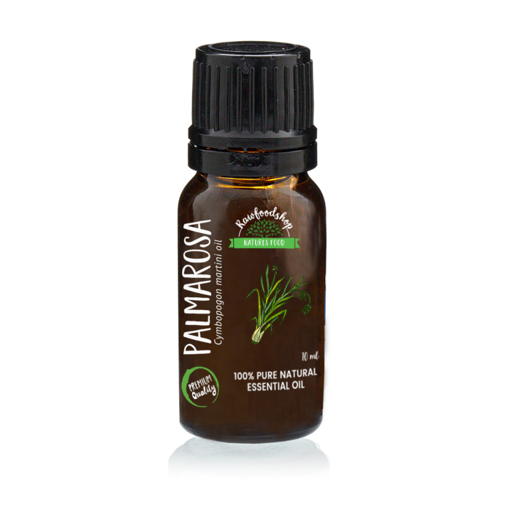 Palmarosa Æterisk Olie 10 ml i gruppen Kropspleje / DIY Råvarer / Æteriske olier hos Rawfoodshop Scandinavia AB (244-1)