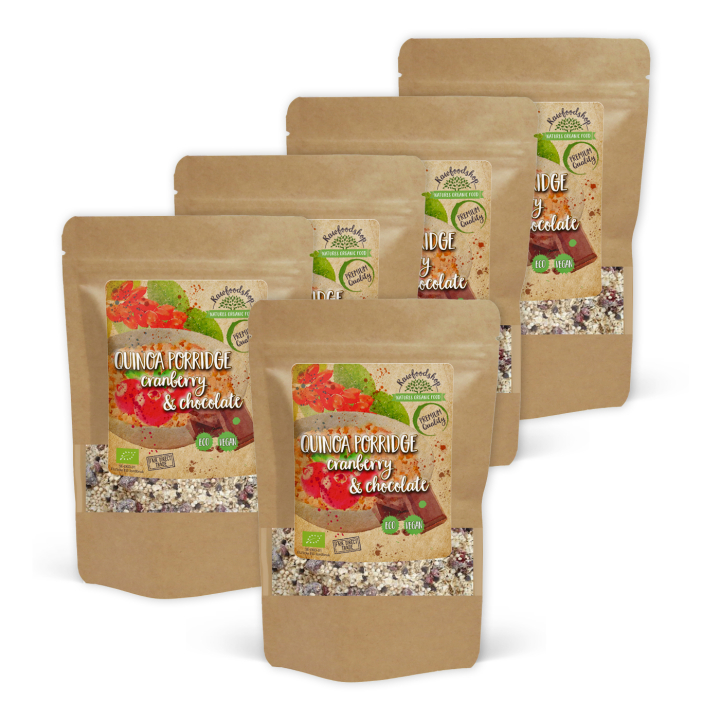 Quinoagrød Chia & Vanilje ØKO 400g x 5 pakker i gruppen Råvarer & Drikke / Spisekammer / Granola & Grød hos Rawfoodshop Scandinavia AB (27027-SET5)