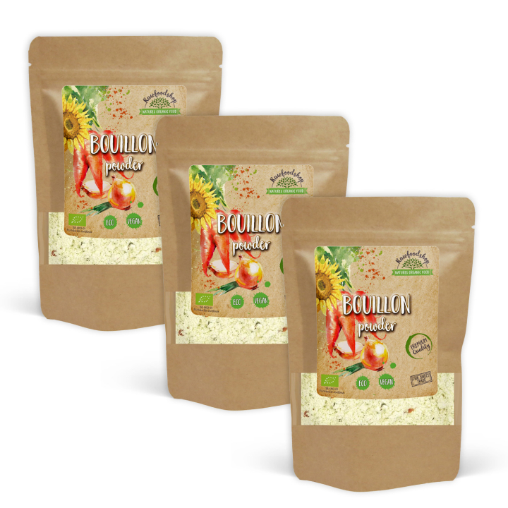 Bouillon uden sukker og gær ØKO 220g x 3 pakker i gruppen Råvarer & Drikke / Spisekammer / Smagssætning hos Rawfoodshop Scandinavia AB (29156220-SET3)