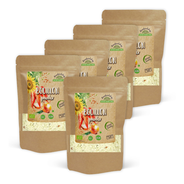 Bouillon uden sukker og gær ØKO 220g x 5 pakker i gruppen Råvarer & Drikke / Spisekammer / Smagssætning hos Rawfoodshop Scandinavia AB (29156220-SET5)