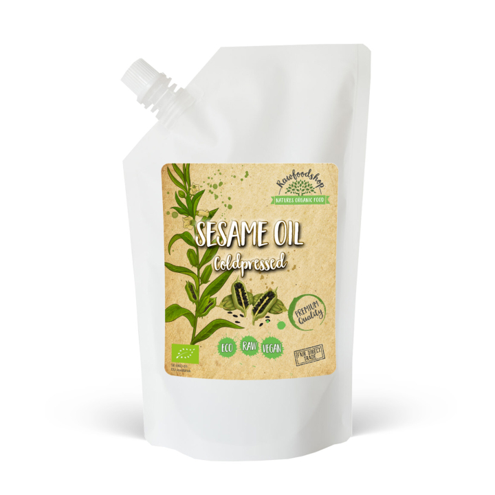 Sesamolie koldpresset ØKO 500ml i gruppen Hud & Krop / Naturlig DIY / Vegetabilske Olier hos Rawfoodshop Scandinavia AB (3081203)