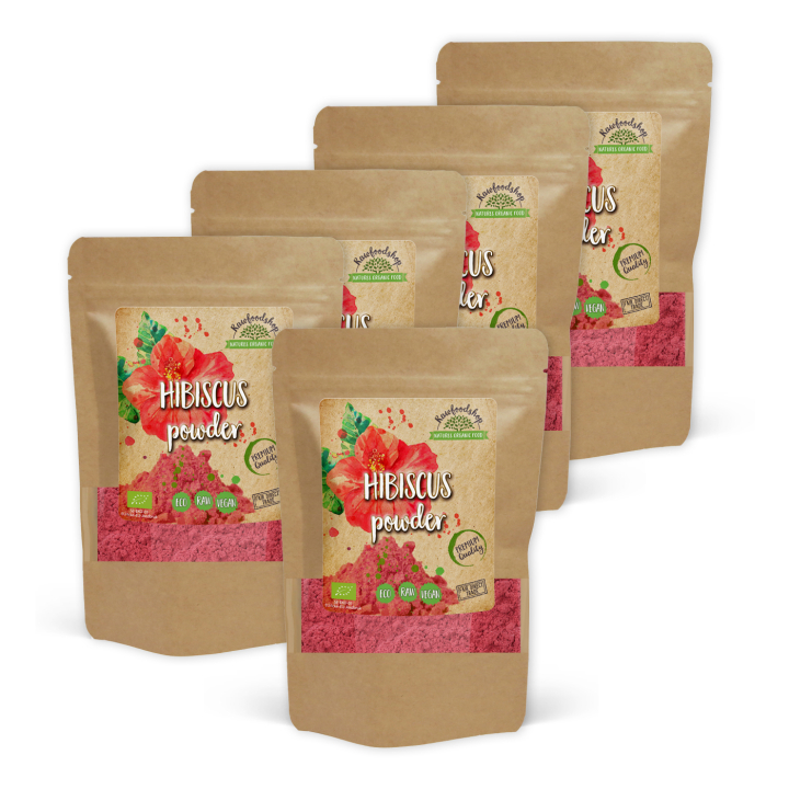 Hibiscus Pulver ØKO 125g x 5 pakker i gruppen Råvarer & Drikke / Frugt & Frugtpulver / Frugtpulver hos Rawfoodshop Scandinavia AB (316590-SET5)