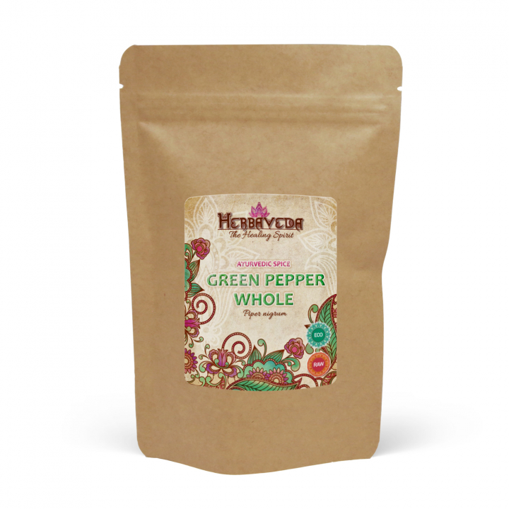 Grønpeber Hel ØKO 50g i gruppen Råvarer & Drikke / Spisekammer / Krydderier hos Rawfoodshop Scandinavia AB (32400)
