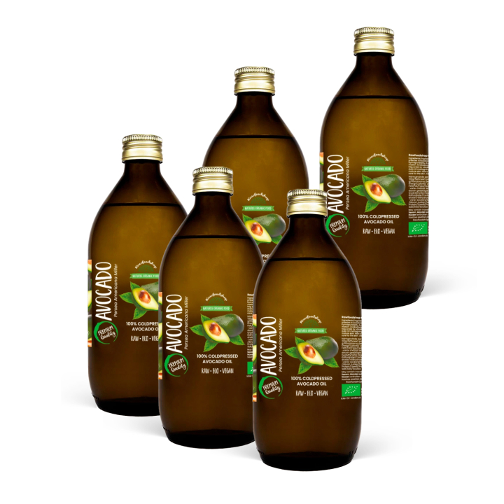 Avokadoolie ØKO 150 ml x 5 flasker i gruppen Råvarer & Drikke / Spisekammer / Olier hos Rawfoodshop Scandinavia AB (401382-SET5)