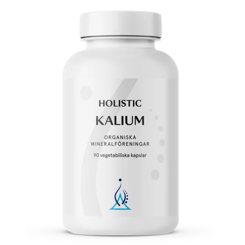 Holistic Kalium 250mg, 90kapsler i gruppen Naturlige kosttilskud / Anvendelsesområde / Skelet & Led hos Rawfoodshop Scandinavia AB (4040)
