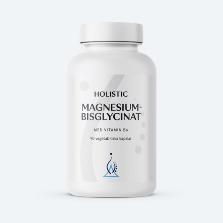 Holistic Magnesiumbisglycinat 100mg 90kaps i gruppen Helse / Kosttilskud hos Rawfoodshop Scandinavia AB (40510)