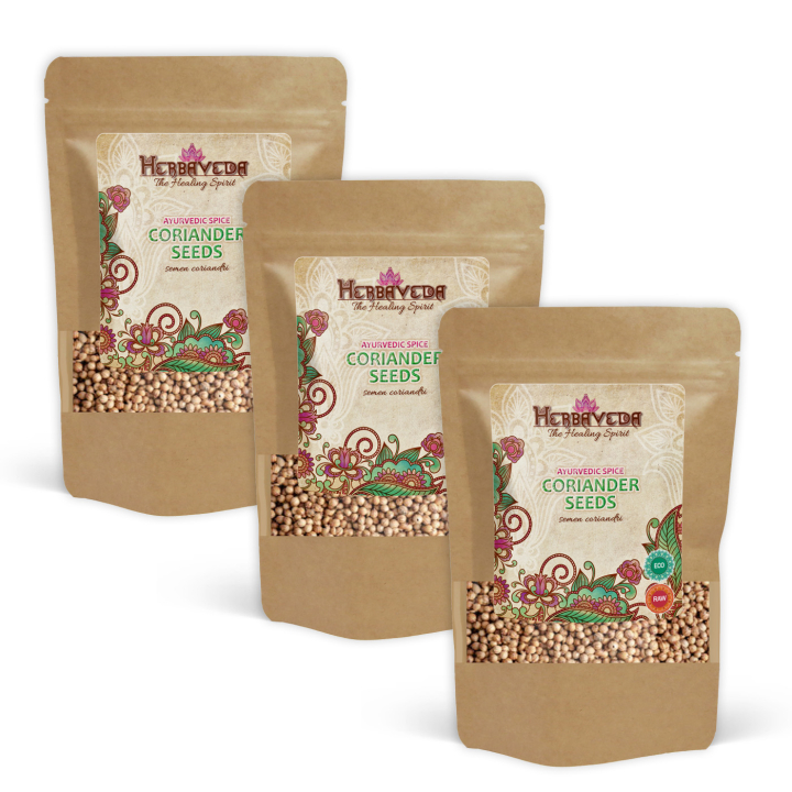 Koriander Frø ØKO 50g x 3 pakker i gruppen Råvarer & Drikke / Spisekammer / Krydderier & Salt hos Rawfoodshop Scandinavia AB (406131-SET3)