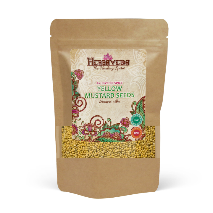 Sennepsfrø Gule ØKO 50g i gruppen OUTLET 30-80% / Urter, alger og krydderier 30-50% / Superfood 40% hos Rawfoodshop Scandinavia AB (40660)