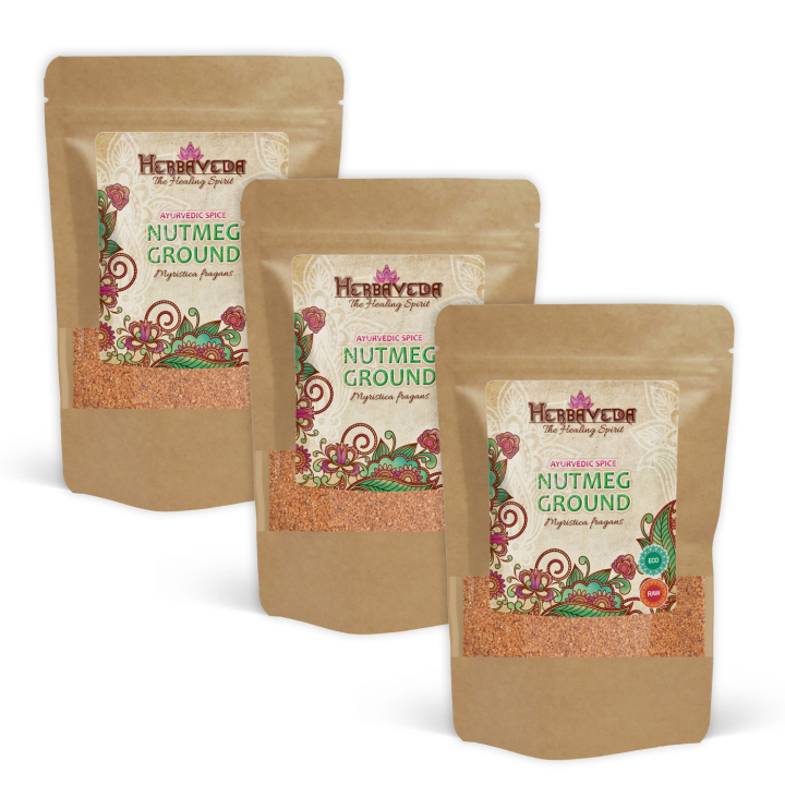 Muskatnød Malet ØKO 50g x 3 pakker i gruppen Råvarer & Drikke / Spisekammer / Krydderier & Salt hos Rawfoodshop Scandinavia AB (406731-SET3)