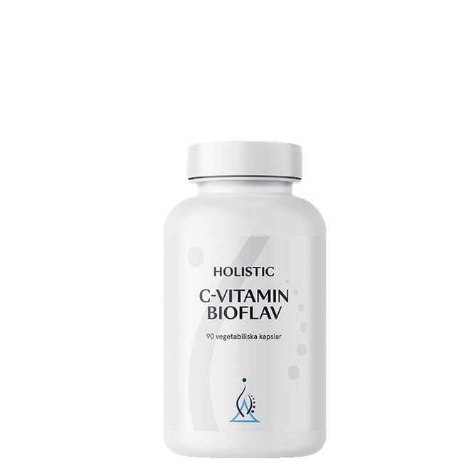 Holistic C-Vitamin BioFlav 90 Kapslar i gruppen Helse / Kosttilskud / Vitaminer / Enkelte vitaminer hos Rawfoodshop Scandinavia AB (4116)