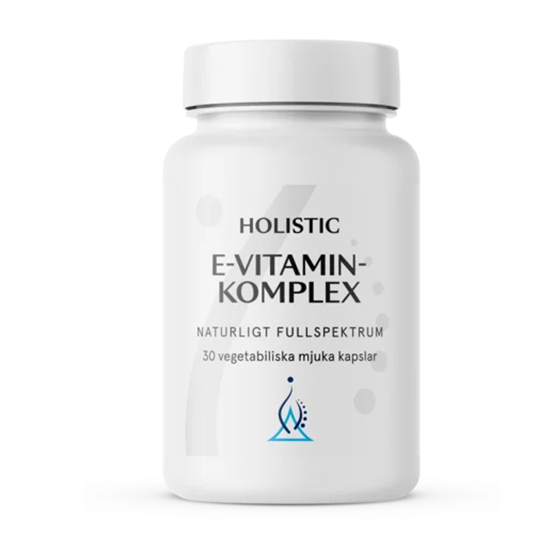 Holistic E-Vitamin komplex 30kaps i gruppen Naturlige kosttilskud / Kosttilskud / Vitaminer / Enkelte vitaminer hos Rawfoodshop Scandinavia AB (4134)