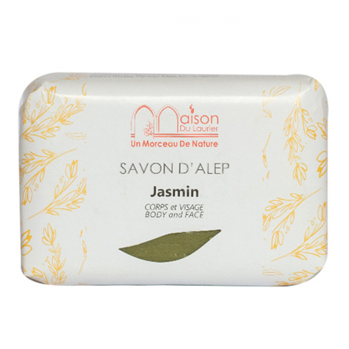 Alepposæbe Jasmine 100g i gruppen Kropspleje / Færdigvarer / Sæbe hos Rawfoodshop Scandinavia AB (429130)