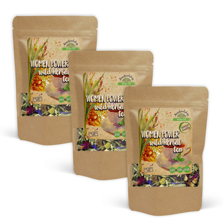 Women Power Vild Urtete 100g x 3 pakker i gruppen Råvarer & Drikke / Drikkevarer / Te hos Rawfoodshop Scandinavia AB (43170-SET3)