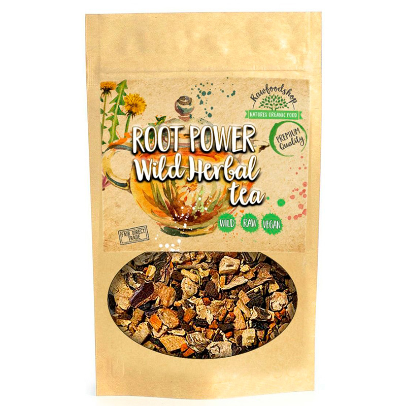 Root Power Wild Herb Tea 100g i gruppen Råvarer & Drikke / Drikkevarer / Te hos Rawfoodshop Scandinavia AB (43196)
