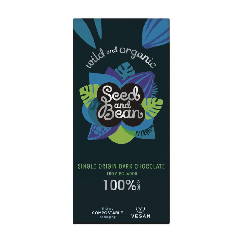 Seed & Bean Chokolade Mørk 100% ØKO 75g i gruppen Råvarer & Drikke / Slik & Chokolade / Chokolade og Bars hos Rawfoodshop Scandinavia AB (4329)