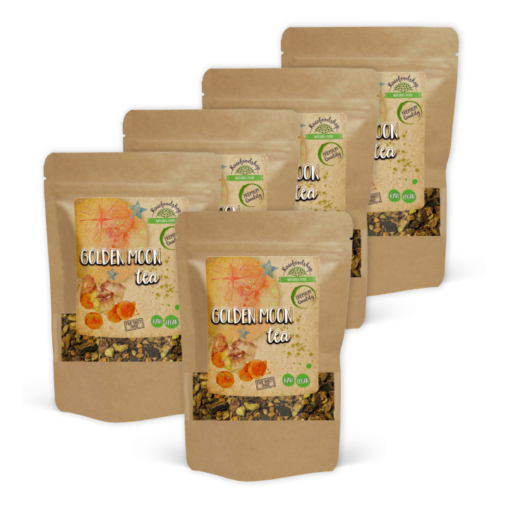 Golden Moon Te 50g x 5 pakker i gruppen Råvarer & Drikke / Drikkevarer / Te hos Rawfoodshop Scandinavia AB (437195-SET5)