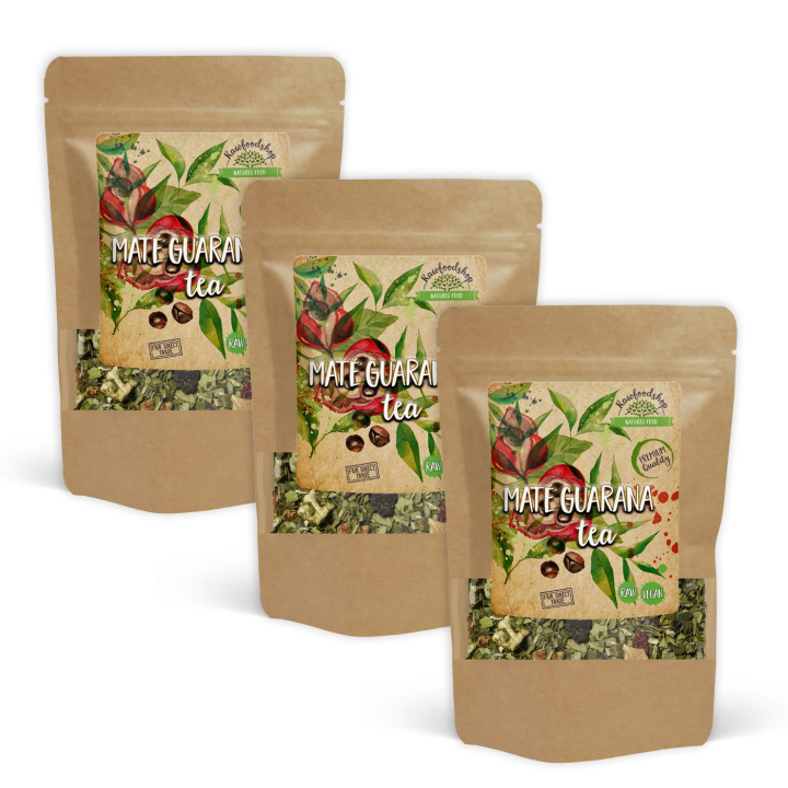 Mate Guarana Te 50g x 3 pakker i gruppen Råvarer & Drikke / Drikkevarer / Te hos Rawfoodshop Scandinavia AB (437215-SET3)