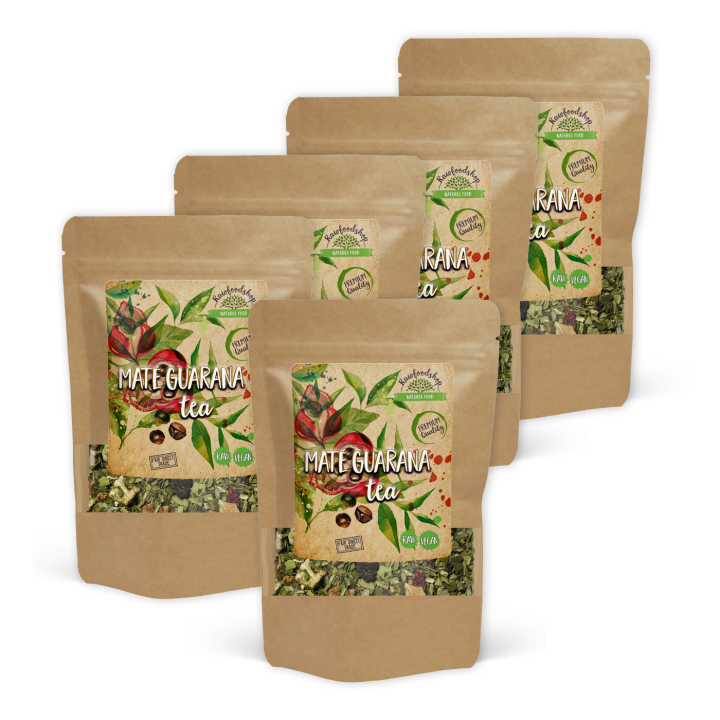 Mate Guarana Te 50g x 5 pakker i gruppen Råvarer & Drikke / Drikkevarer / Te hos Rawfoodshop Scandinavia AB (437215-SET5)