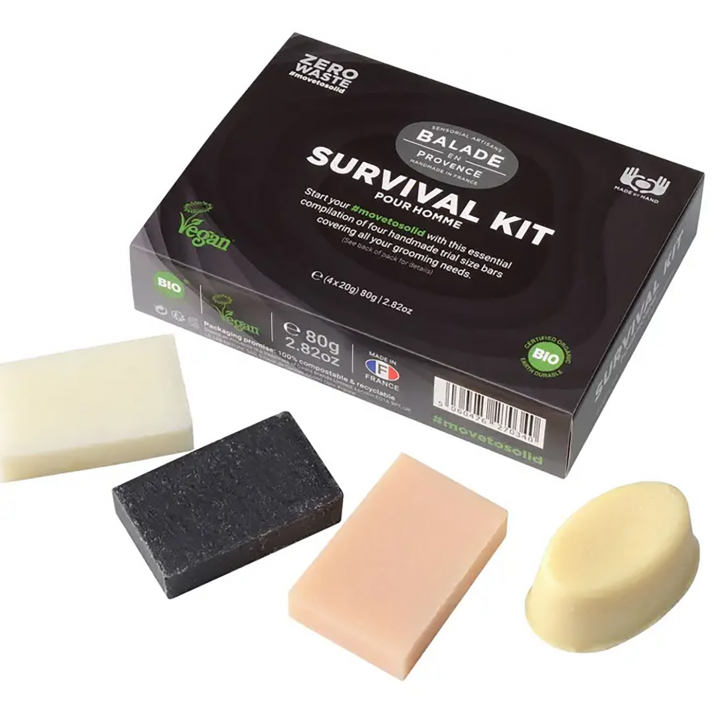 Survival Kit Til Mænd 4x20g i gruppen Kropspleje / Færdigvarer hos Rawfoodshop Scandinavia AB (500048)