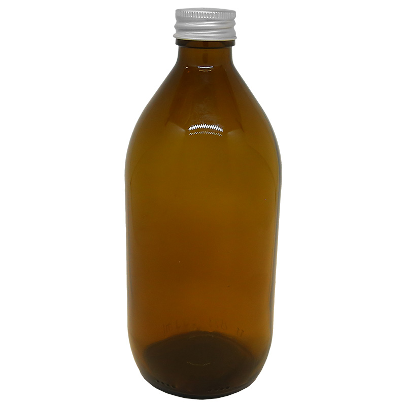 Medicinflaske Brunt glas 500ml i gruppen OUTLET 30-80% / Outlet andet /  hos Rawfoodshop Scandinavia AB (500LV-1)