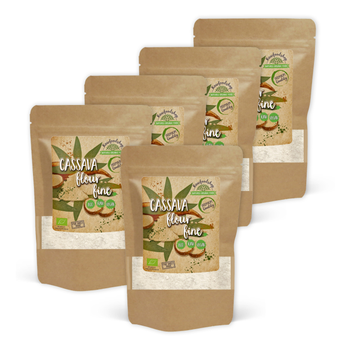 Cassava Mel Finmalet ØKO 500g x 5 pakker i gruppen Råvarer & Drikke / Bagning / Mel hos Rawfoodshop Scandinavia AB (501955-SET5)