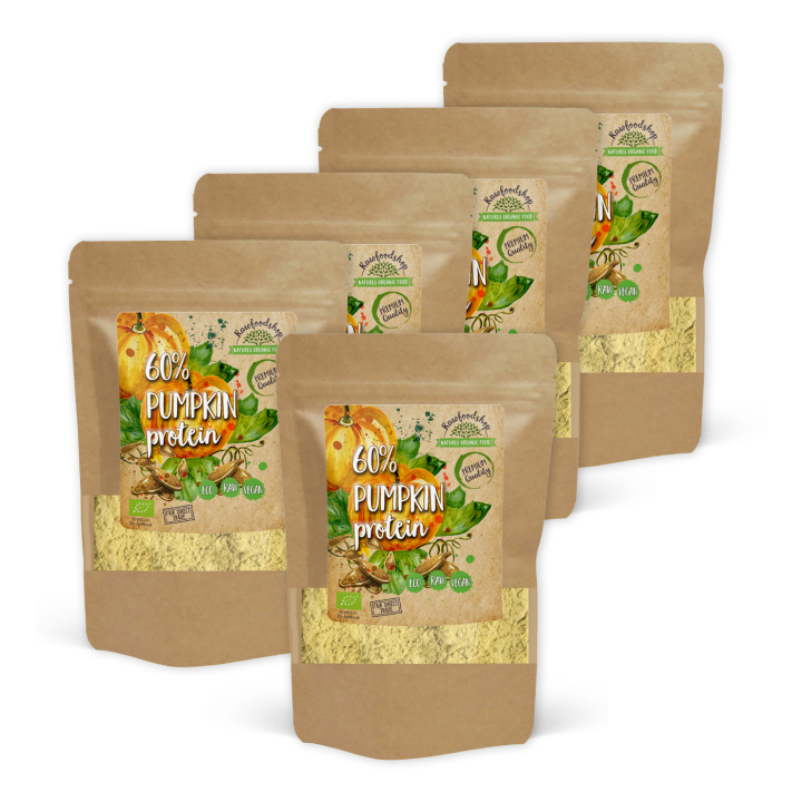 Græskarprotein 60% ØKO 500g x 5 pakker i gruppen Råvarer & Drikke / Helsekost / Proteinpulver hos Rawfoodshop Scandinavia AB (50741-SET5)
