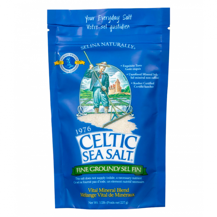 Celtic Sea Salt Finmalet 227g i gruppen Råvarer & Drikke / Spisekammer / Krydderier hos Rawfoodshop Scandinavia AB (522)