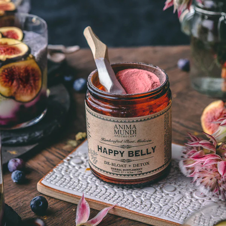 Anima Mundi Happy Belly 128g i gruppen Råvarer & Drikke / Frugt & Frugtpulver hos Rawfoodshop Scandinavia AB (55236)