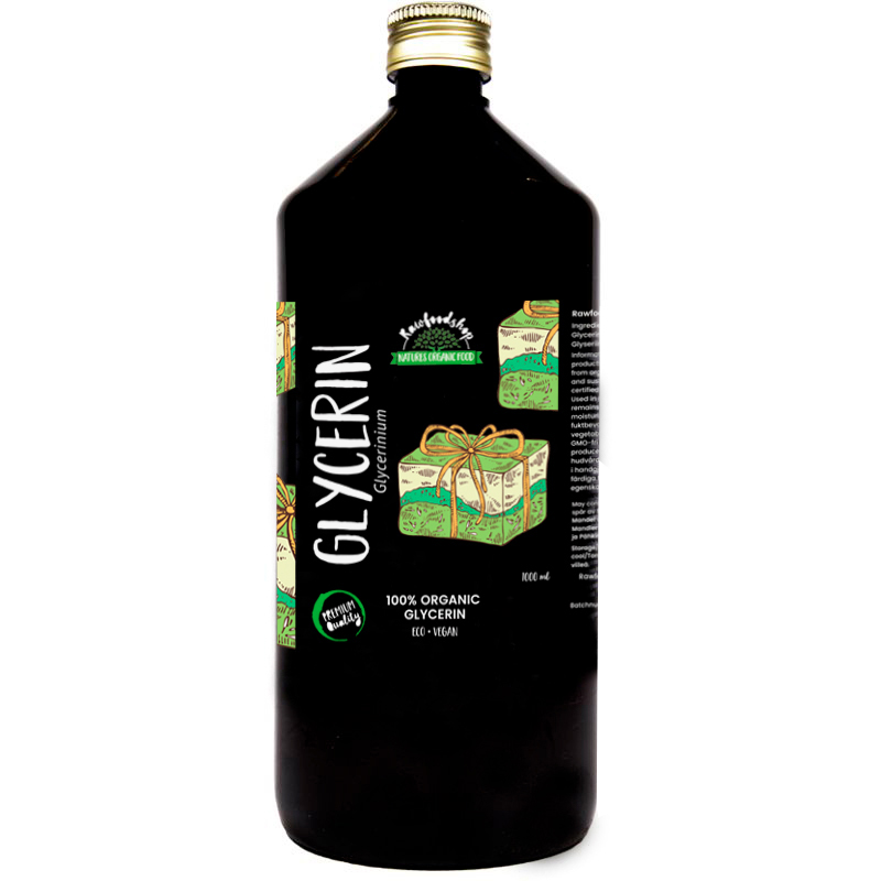 Glycerin ØKO 1000 ml i gruppen Kropspleje / DIY Råvarer / Naturlige tilsætningsstoffer hos Rawfoodshop Scandinavia AB (602005511)