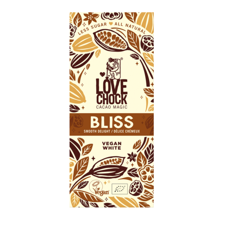 Bliss Vegansk Hvid Chokolade ØKO 70g i gruppen Råvarer & Drikke / Bagning / Kakaoprodukter hos Rawfoodshop Scandinavia AB (61006)