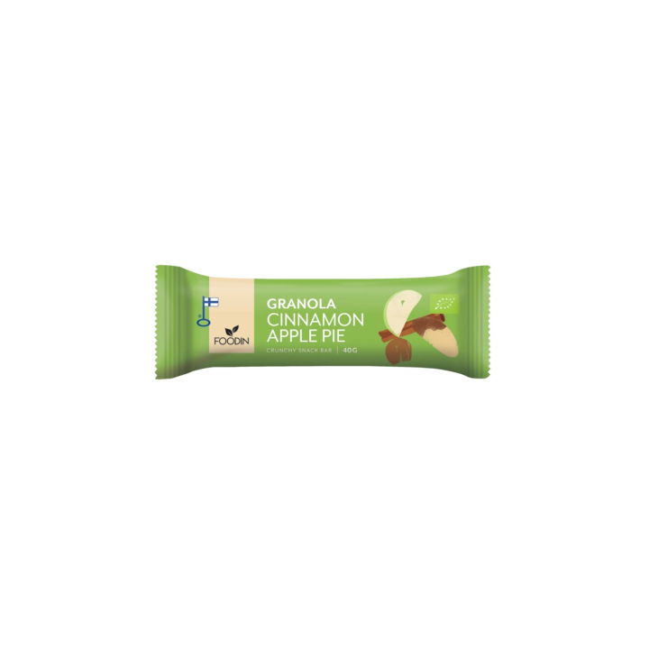 Granolabar Kanel Æble ØKO 40g i gruppen Råvarer & Drikke / Slik & Chokolade / Chokolade og Bars hos Rawfoodshop Scandinavia AB (6430048233766)