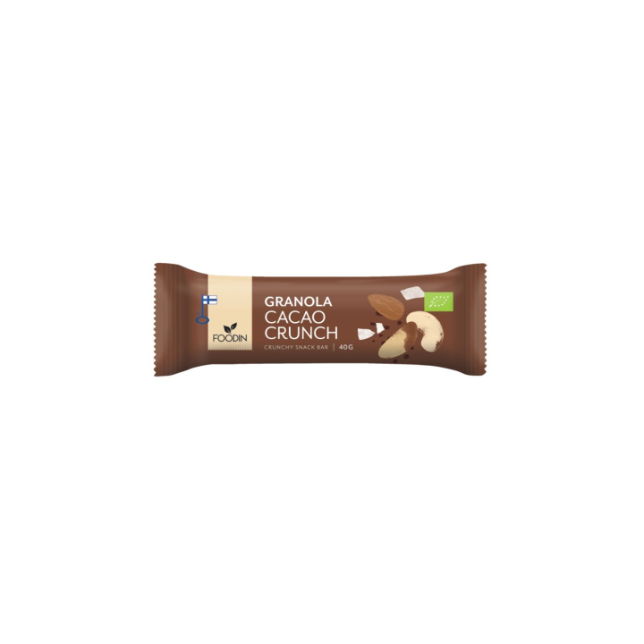 Granolabar Kakao Crunch ØKO 40g i gruppen Råvarer & Drikke / Slik & Chokolade / Chokolade og Bars hos Rawfoodshop Scandinavia AB (6430048233797)