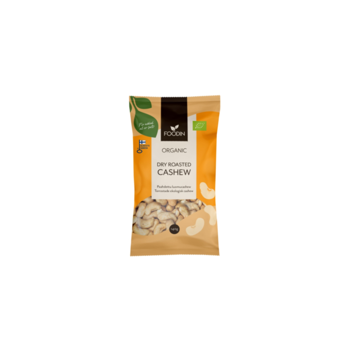 Cashewnødder Tørristede ØKO 140g i gruppen Råvarer & Drikke / Slik & Chokolade / Snacks hos Rawfoodshop Scandinavia AB (6430048233810)
