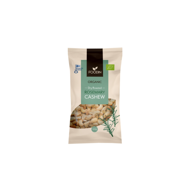 Cashewnødder Rosmarin ØKO 120g i gruppen Råvarer & Drikke / Slik & Chokolade / Snacks hos Rawfoodshop Scandinavia AB (6430048234664)