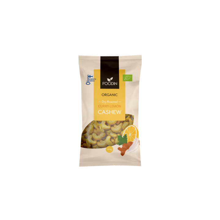 Cashewnødder Karry Citron ØKO 120g i gruppen Råvarer & Drikke / Slik & Chokolade / Snacks hos Rawfoodshop Scandinavia AB (6430048237771)