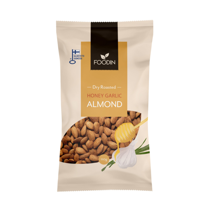 Mandler Honning & Hvidløg 110g i gruppen Råvarer & Drikke / Nødder / Mandel hos Rawfoodshop Scandinavia AB (6430048239416)