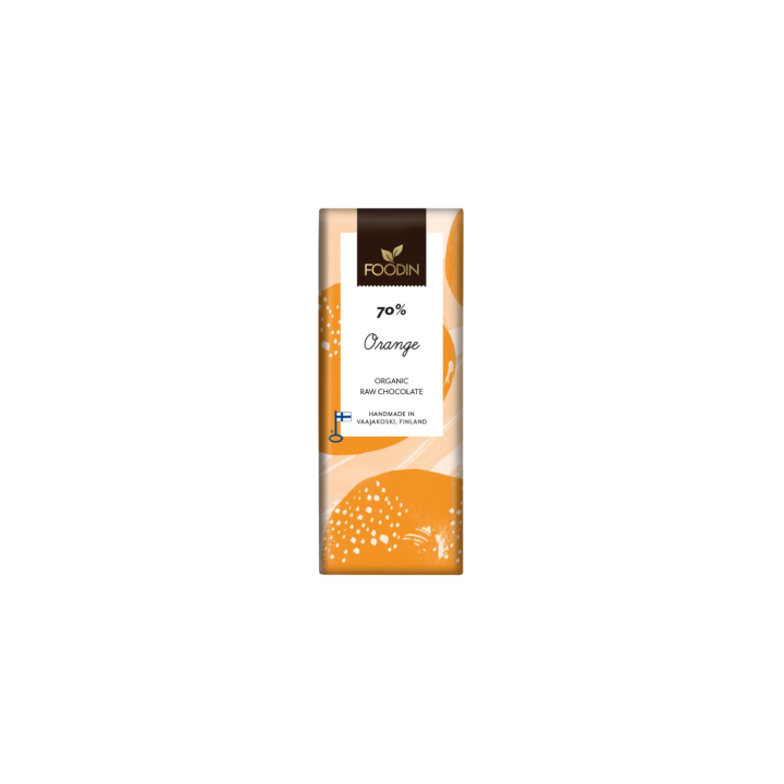 Chokolade Appelsin 70% RAW ØKO 40g i gruppen Råvarer & Drikke / Slik & Chokolade / Chokolade og Bars hos Rawfoodshop Scandinavia AB (6430055212549)