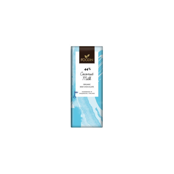 Chokolade Kokosmælk 44% RAW ØKO 40g i gruppen Råvarer & Drikke / Slik & Chokolade / Chokolade og Bars hos Rawfoodshop Scandinavia AB (6430055214635)