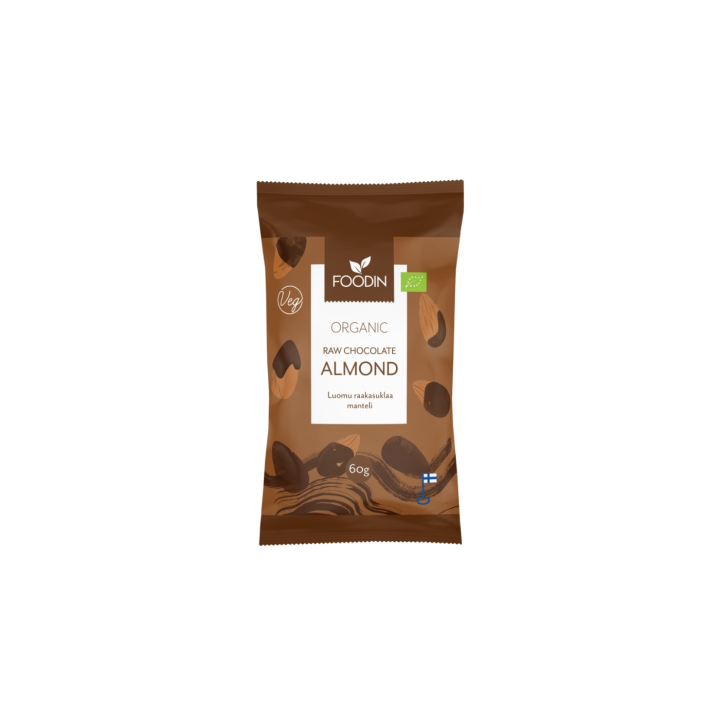 Mandler i Råchokolade ØKO 60g i gruppen Råvarer & Drikke / Slik & Chokolade / Snacks hos Rawfoodshop Scandinavia AB (6430055215342)