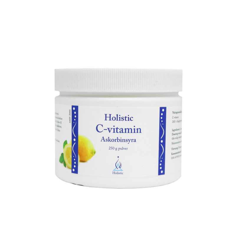 Holistic C-vitamin Askorbinsyre 250g i gruppen Naturlige kosttilskud / Kosttilskud / Vitaminer / Enkelte vitaminer hos Rawfoodshop Scandinavia AB (6603)
