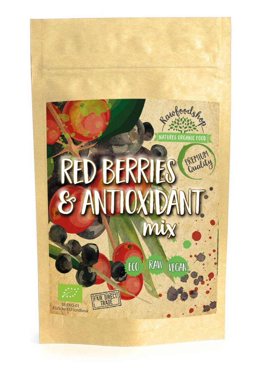 Red Berries & Antioxidant Mix ØKO 150 g i gruppen Råvarer & Drikke / Frugt & Frugtpulver / Frugtpulver hos Rawfoodshop Scandinavia AB (727414)