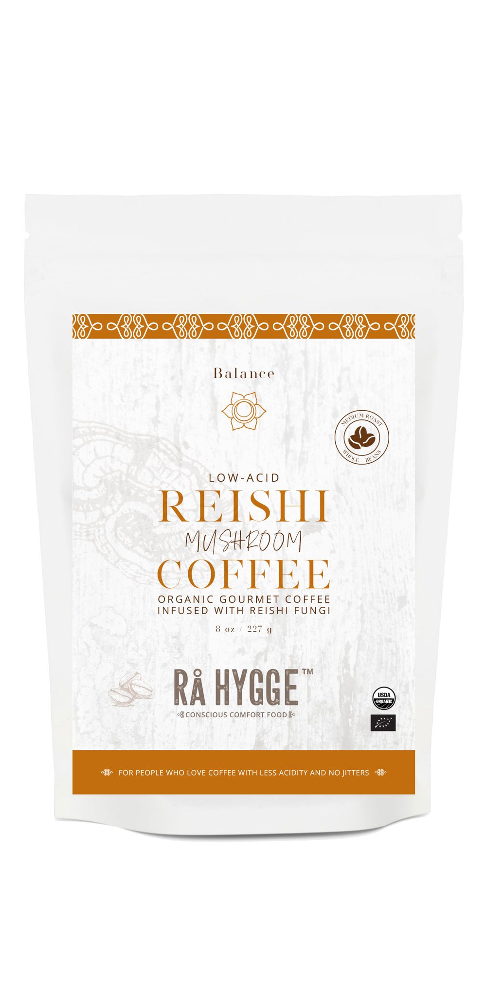 Reishi Bryggekaffe ØKO 227g i gruppen Råvarer & Drikke / Drikkevarer / Kaffe hos Rawfoodshop Scandinavia AB (730)
