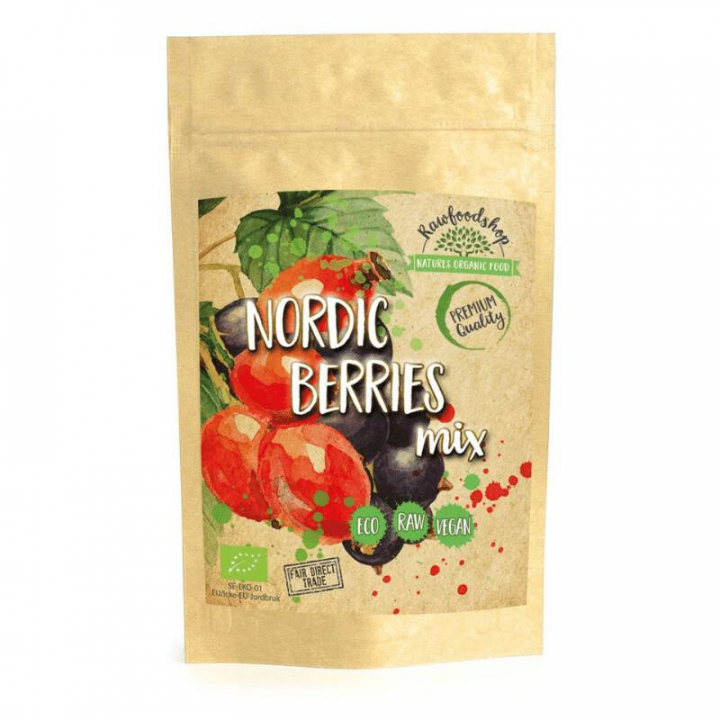 Nordic Berries Mix ØKO 150 g i gruppen Råvarer & Drikke / Frugt & Frugtpulver / Frugtpulver hos Rawfoodshop Scandinavia AB (7407)