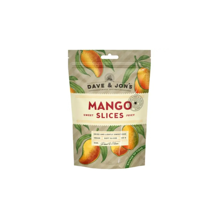 Tørret Mango 100g i gruppen Råvarer & Drikke / Frugt & Frugtpulver / Mango hos Rawfoodshop Scandinavia AB (800015599)