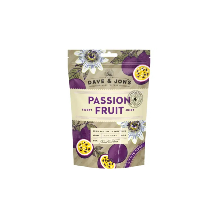 Tørret Passionsfrugt 100g i gruppen Råvarer & Drikke / Frugt & Frugtpulver / Anden Frugt og Bær hos Rawfoodshop Scandinavia AB (800015600)