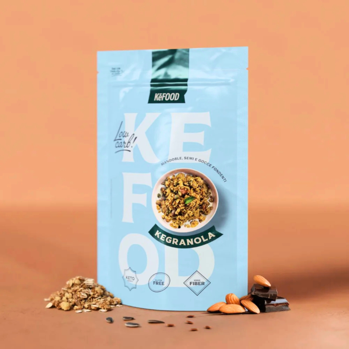 Granola Mørk Chokolade Keto 225g i gruppen Råvarer & Drikke / Spisekammer / Granola & Grød hos Rawfoodshop Scandinavia AB (8054752600447)